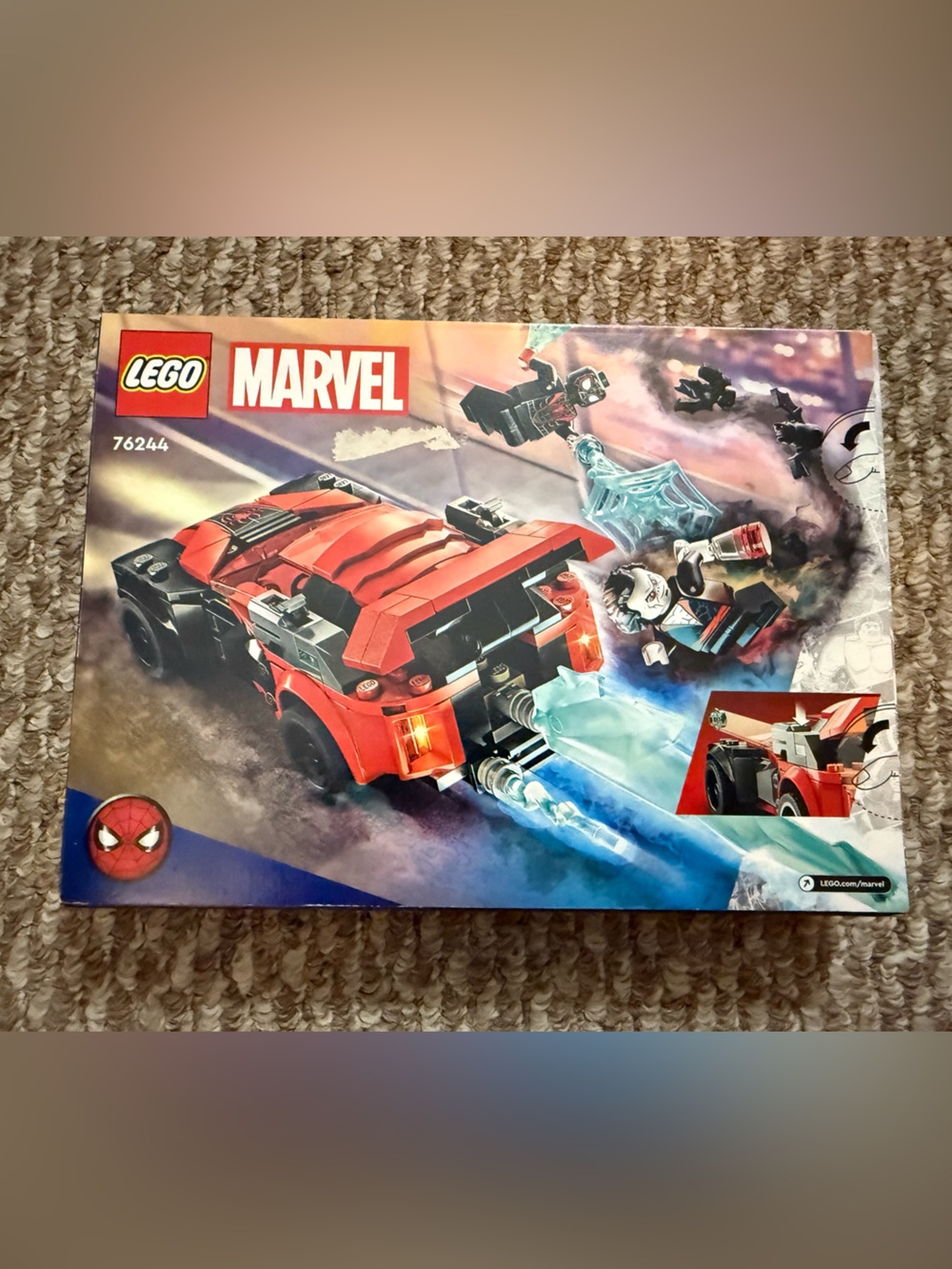 Marvel Red and Black Spider-Man Ice Chase Building Set